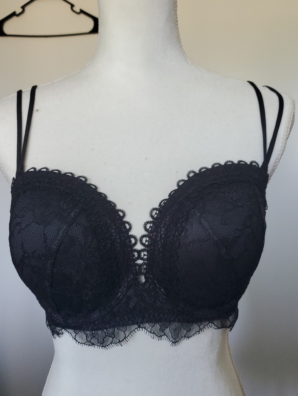 Victoria's Secret Black Lace Push-Up Bralette